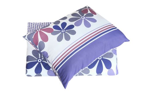 Pamut ágyneműhuzat BASIC hosszított RISA lila