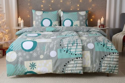 Téli Ágyneműhuzat mikroszatén VICONA menta