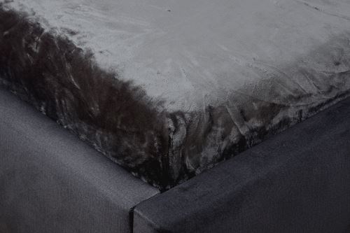 Lepedő mikroplüssből MOA 90x200 cm sötétszürke