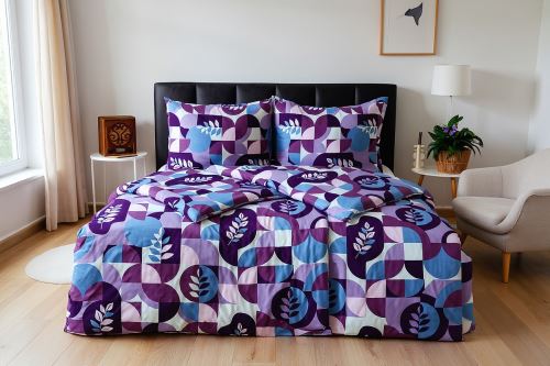 Ágyneműhuzat mikroszatén SAFA lila