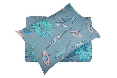 Pamut ágyneműhuzat hosszított PLUS IZA kék