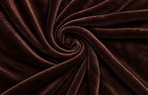 Lepedő mikroplüssbő TOP sötétbarna 200x220 cm (1)