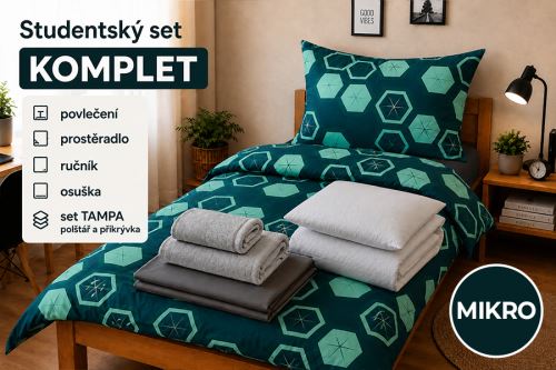 Diák szett KOMPLET VINKA türkiz