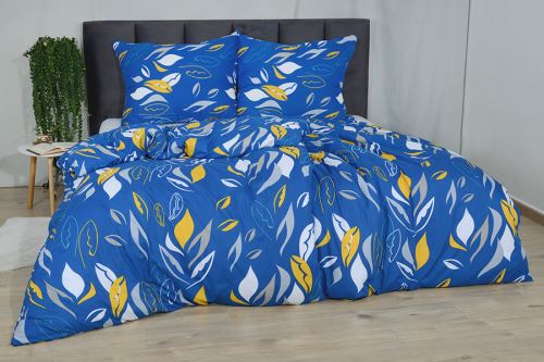 Ágyneműhuzat mikroszatén 4 részes REZILA kék