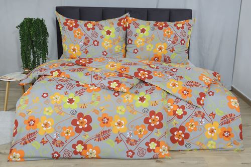 Mikroszálas ágyneműhuzat pamuthatású RIVA szürke