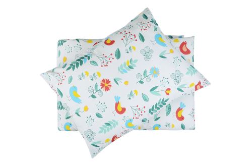 Pamut ágyneműhuzat PLUS MADARA fehér (1)