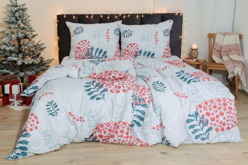 Karácsonyi Pamut ágyneműhuzat PLUS AMELIE szürke Karácsonyi Pamut ágyneműhuzat PLUS AMELIE szürke