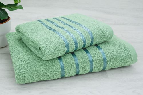 Törölköző és fürdőlepedő szett NARMI zöld