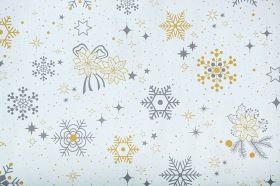 PVC terítő KARÁCSONYI VARÁZS arany 120x140 cm