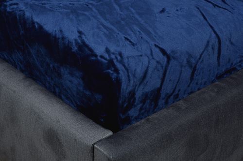 Lepedő mikroplüssből MOA 180x200 cm sötétkék