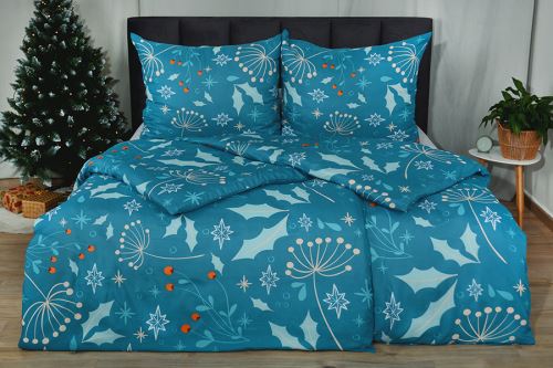 Krepp ágyneműhuzat mikro BASIC hosszított TOUTA türkiz