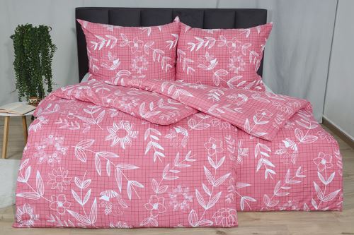 Ágyneműhuzat mikroszatén RAISA rózsaszín