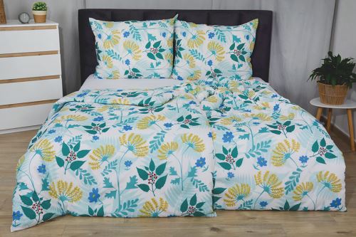 Krepp ágyneműhuzat BASIC hosszított NIVA fehér (3)