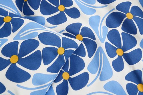 Pamut ágyneműhuzat hosszított PLUS ANEMA kék (3)