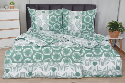 Pamut ágyneműhuzat PLUS 4 részes ZITA zöld