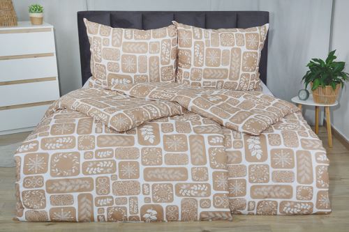 Pamut ágyneműhuzat PLUS MOSTALA barna