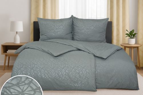 Damaszt mikro ágyneműhuzat MUSA szürke