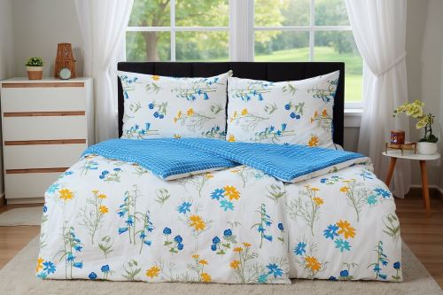 Pamut ágyneműhuzat PLUS KETA kék