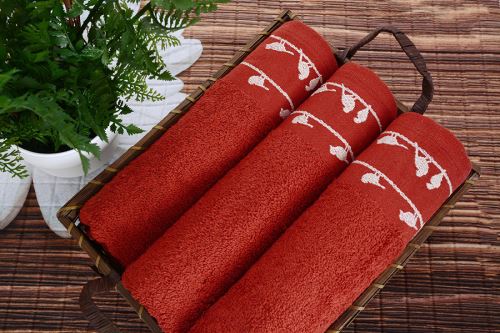 Törölköző HELIX borvörös (2)