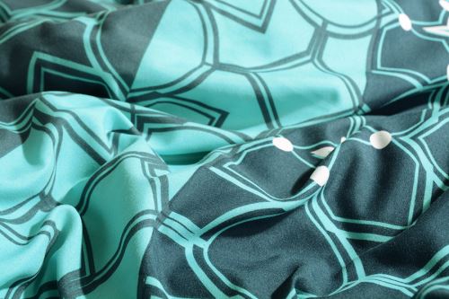 Téli Ágyneműhuzat mikroszatén AKABA türkiz (5)