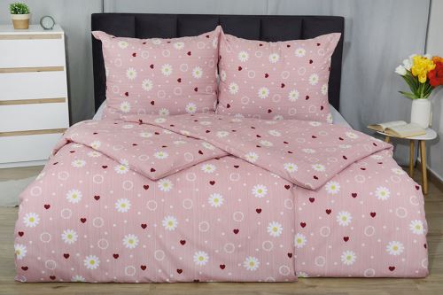 Krepp ágyneműhuzat PLUS TUSA régi rózsaszín