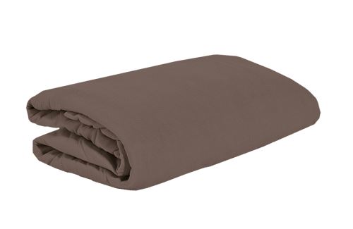 AKCIÓ! Jersey lepedő EKONOM 90x200 cm barna