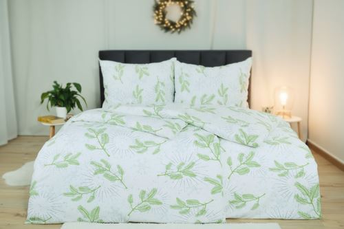 Karácsonyi Pamut ágyneműhuzat BASIC MENDA fehér (8)