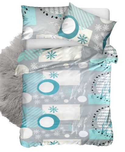 Téli Ágyneműhuzat mikroszatén VICONA menta (2)