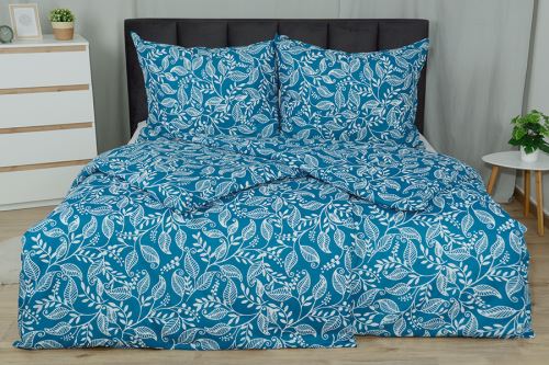 Pamut ágyneműhuzat BASIC LISA kék
