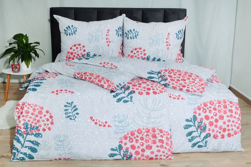 Pamut ágyneműhuzat PLUS 4 részes AMELIE szürke (4)