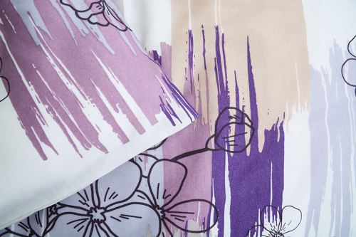 Pamut ágyneműhuzat hosszított PLUS TIARA halványlila (4)