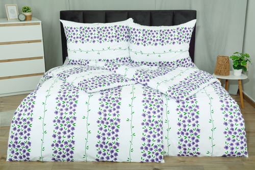 Flanel mikro ágyneműhuzat hosszított FLOTA lila (1)