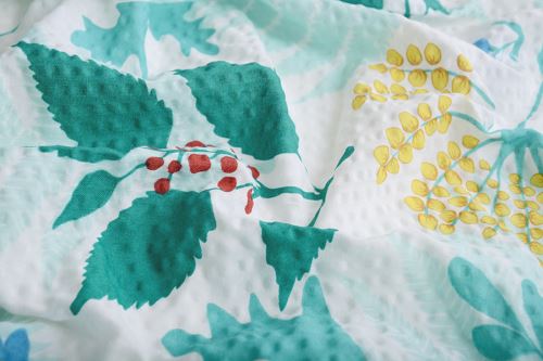 Krepp ágyneműhuzat BASIC hosszított NIVA fehér (2)