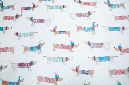 Kétoldalú takaró KUTYA fehér Kétoldalú takaró KUTYA fehér