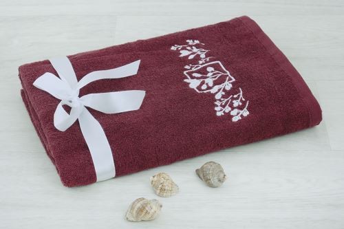 Karácsonyi Fürdőlepedő LIPTO borvörös