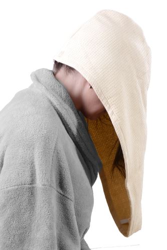 Gyorsanszáradó NERA hajturbán bézs (2)