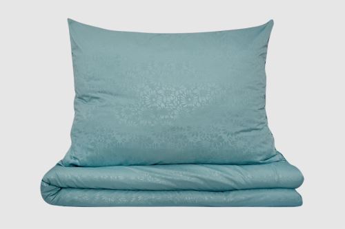 Damaszt mikro ágyneműhuzat hosszított PALSA kék