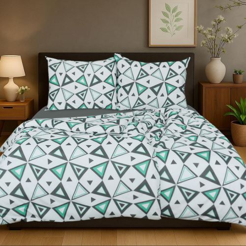 Pamut ágyneműhuzat BASIC 4 részes TRIA menta (1)
