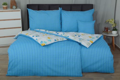 Pamut ágyneműhuzat PLUS KETA kék (2)