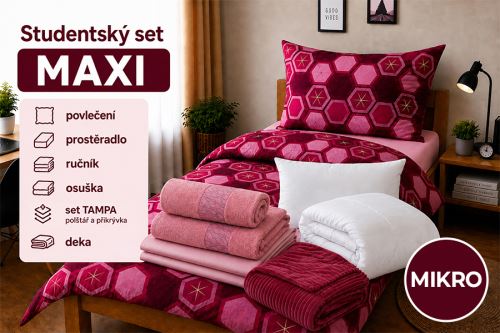 Diák szett MAXI VINKA bordó