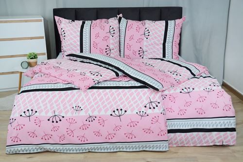 Pamut ágyneműhuzat PLUS MOLEDA rózsaszín