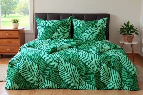 Ágyneműhuzat mikroszatén LEGA zöld