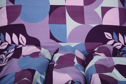 Ágyneműhuzat mikroszatén 4 részes SAFA lila (2)