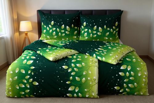 Ágyneműhuzat mikroszatén NATY zöld