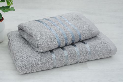 Törölköző és fürdőlepedő szett NARMI szürke