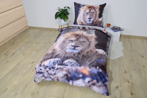 Mikroszálas ágyneműhuzat nyomtatással OROSZLÁN