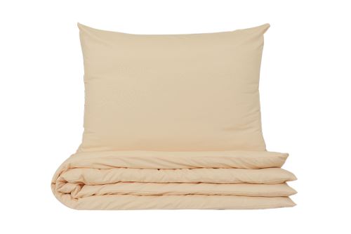 Damaszt mikro ágyneműhuzat hosszított STOLA homokos