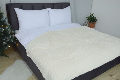 Mikroflanel takaró MODA tejszínes 150x200 cm (2)