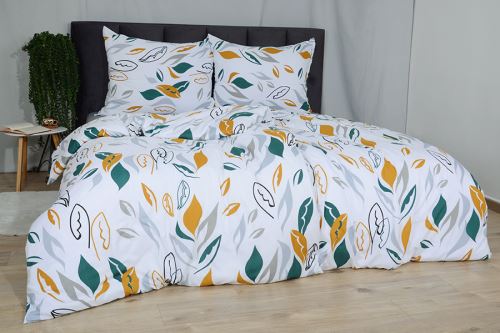 Ágyneműhuzat mikroszatén 4 részes REZILA fehér