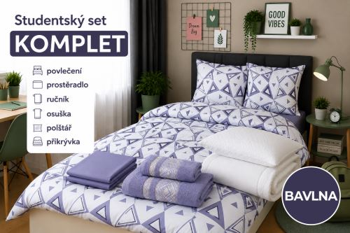 Diák szett KOMPLET TRIA lila